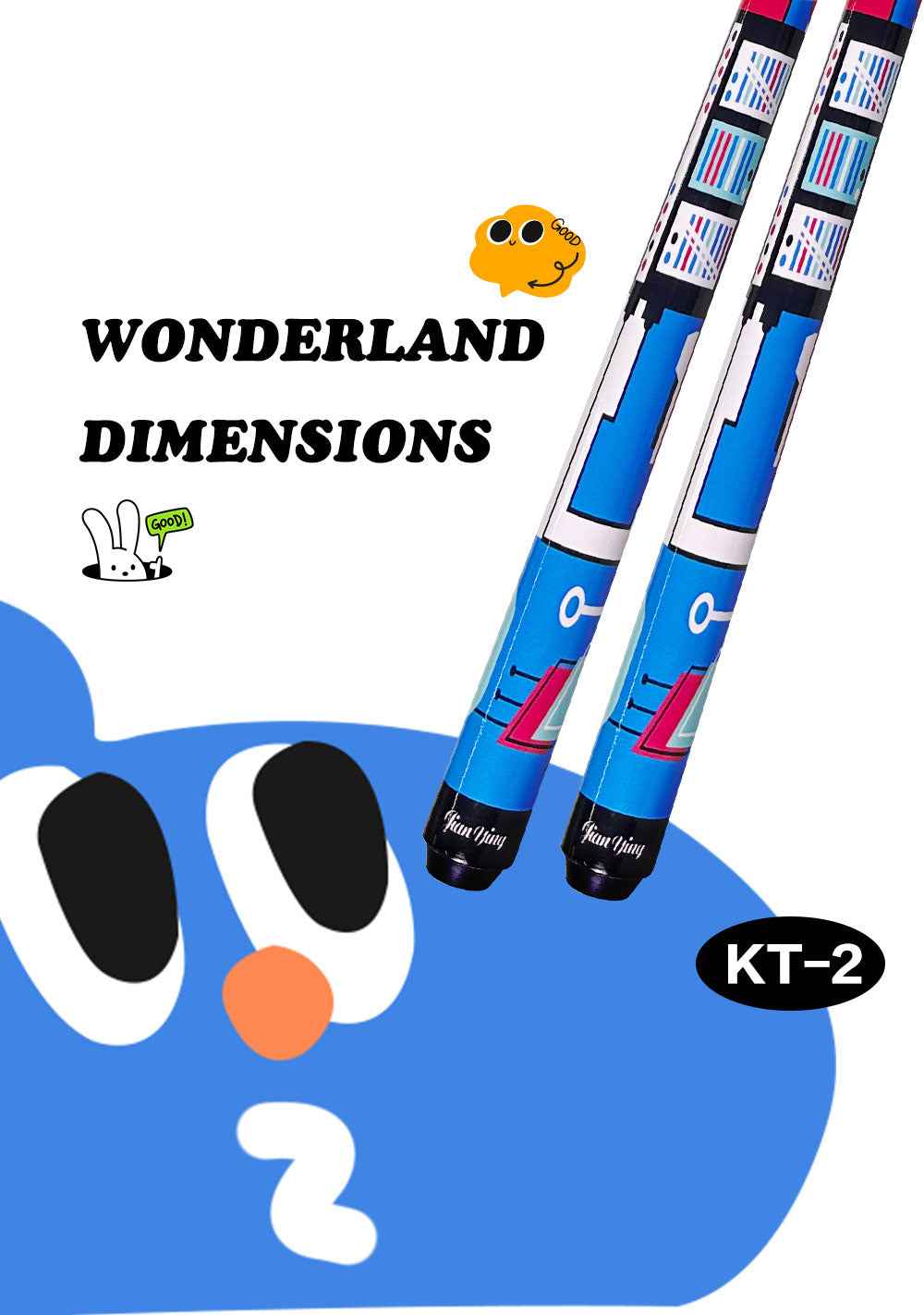 JIANYING Kids' Pool Cue, Junior-Specific Billiard Stick, Cartoon Maple Wood Cue for American Eight-Ball