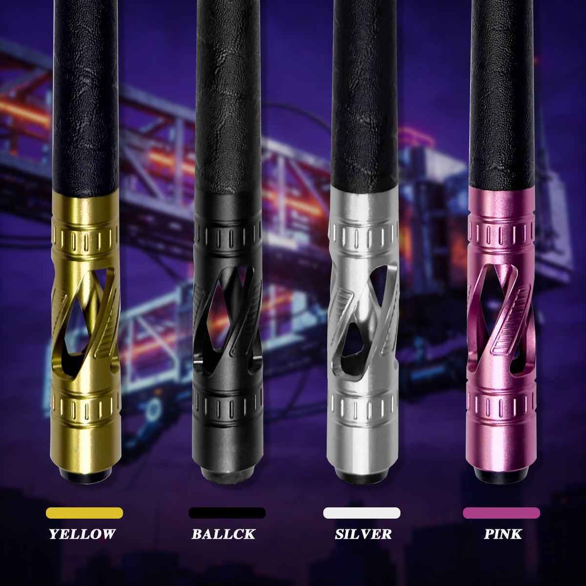 JIANYING YFEN High-Grade Metal Carbon Fiber Pool Cue Stick Set-11.8mm/12.5mm Tip,Top-Quality Carbon Fiber Billiard Stick with Free Accessories（副本）