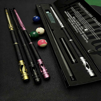 JIANYING YFEN High-Grade Metal Carbon Fiber Pool Cue Stick Set-11.8mm/12.5mm Tip,Top-Quality Carbon Fiber Billiard Stick with Free Accessories（副本）