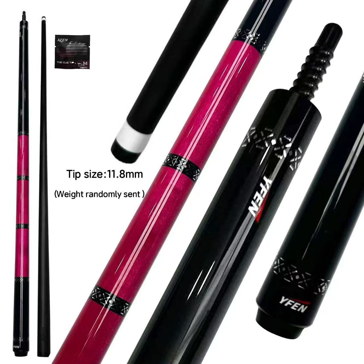 JIAN YING YFEN Carbon Fiber 1/2 Billiard Cue 58 - inch 11.8mm Tip for Home & Club Use High - Quality Pool Stick - JIAN YING CuesJIAN YING YFEN Carbon Fiber 1/2 Billiard Cue 58 - inch 11.8mm Tip for Home & Club Use High - Quality Pool Stick球杆JIAN YING Cues
