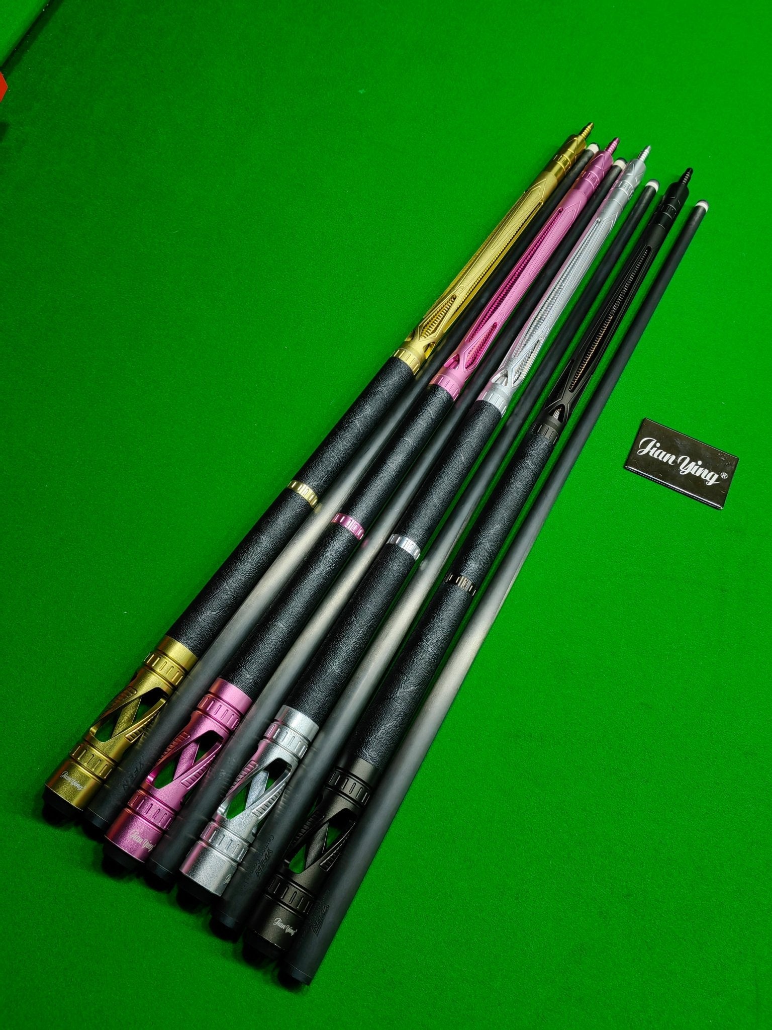 Jianying Metal Pool Cue Carbon Fiber Pool Cue Set | T700 Carbon fiber shaft 3/8*8 Joint + Full Kit - JIAN YING CuesJianying Metal Pool Cue Carbon Fiber Pool Cue Set | T700 Carbon fiber shaft 3/8*8 Joint + Full KitCarbon Fiber Cue SetsJIAN YING