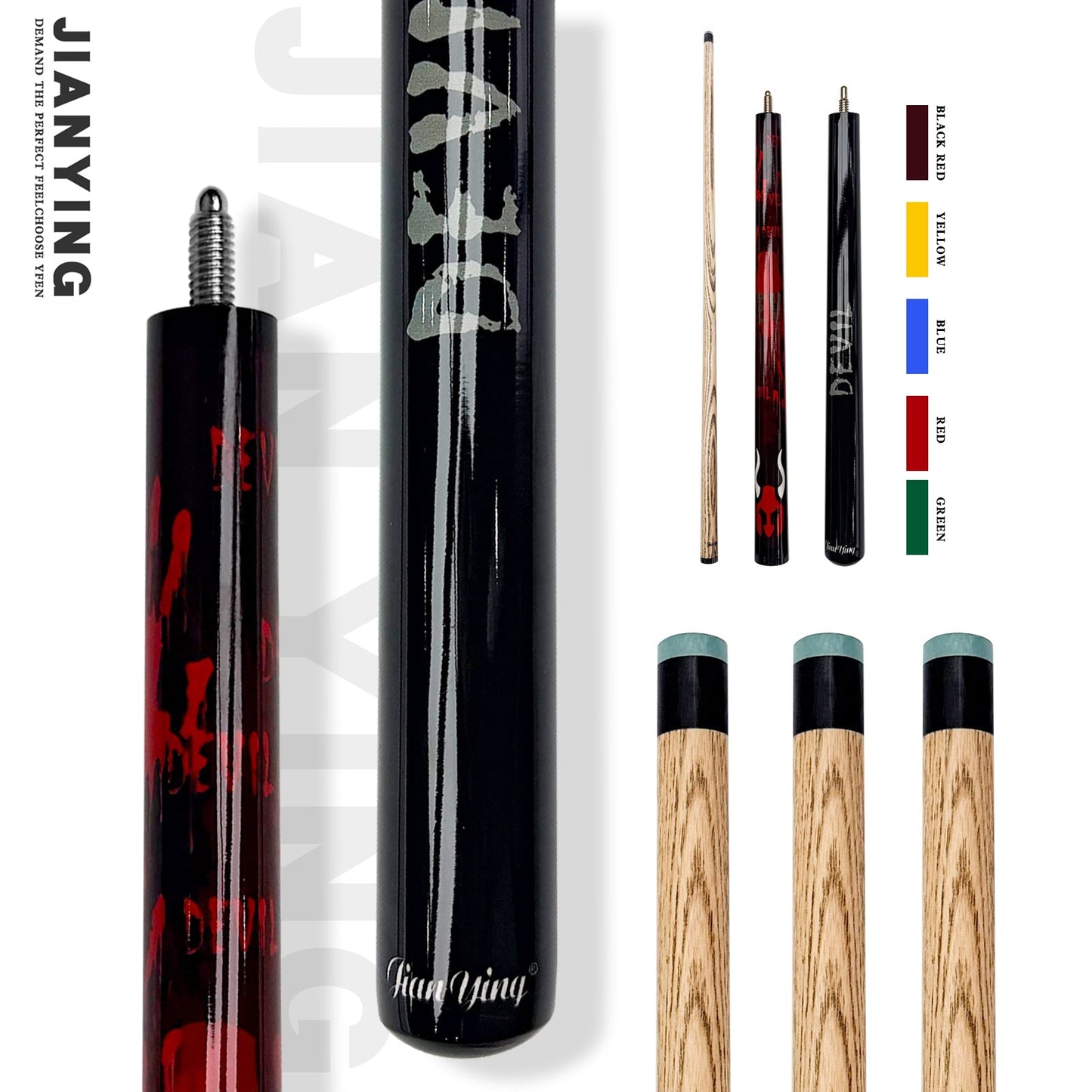 JIANYING Power Break & Jump Cue - Professional 2 - in - 1 Billiard Stick - JIAN YING CuesJIANYING Power Break & Jump Cue - Professional 2 - in - 1 Billiard Stick球杆JIAN YING