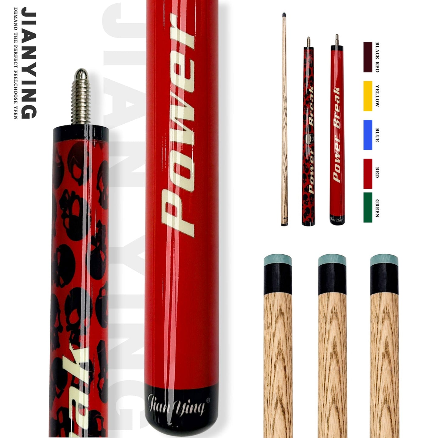 JIANYING Power Break & Jump Cue - Professional 2 - in - 1 Billiard Stick - JIAN YING CuesJIANYING Power Break & Jump Cue - Professional 2 - in - 1 Billiard Stick球杆JIAN YING