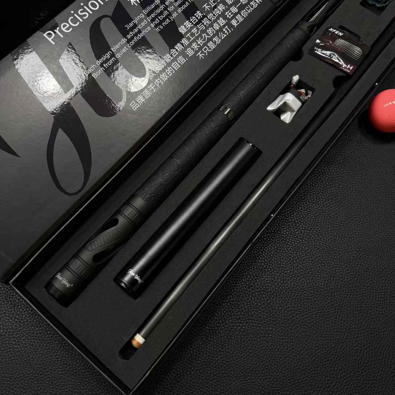 Jianying Metal Pool Cue Carbon Fiber Pool Cue Set | T700 Carbon fiber shaft 3/8*8 Joint + Full Kit（副本）