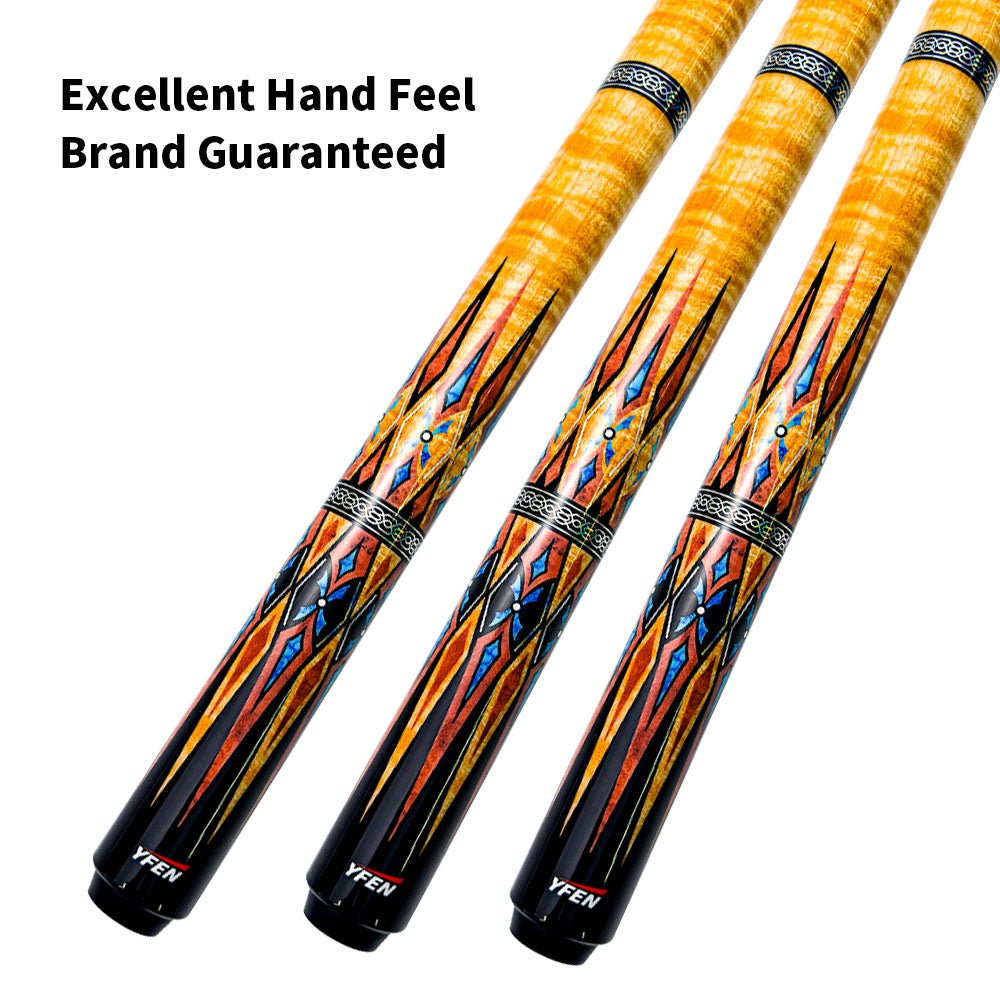 PA08 - 1/2 Blackball Pool Cue – 12.5MM Tip Hard Maple Billiard Stick with Cushioned Grip - JIAN YING CuesPA08 - 1/2 Blackball Pool Cue – 12.5MM Tip Hard Maple Billiard Stick with Cushioned Grip球杆JIAN YING
