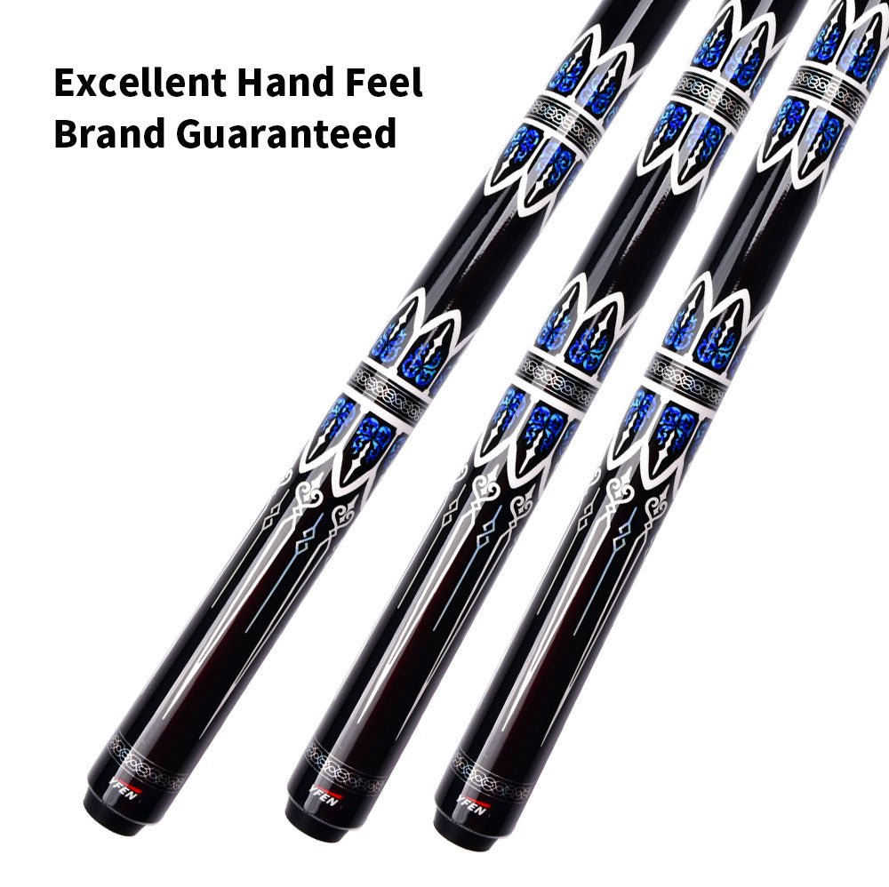 PA08 - 1/2 Blackball Pool Cue – 12.5MM Tip Hard Maple Billiard Stick with Cushioned Grip - JIAN YING CuesPA08 - 1/2 Blackball Pool Cue – 12.5MM Tip Hard Maple Billiard Stick with Cushioned Grip球杆JIAN YING