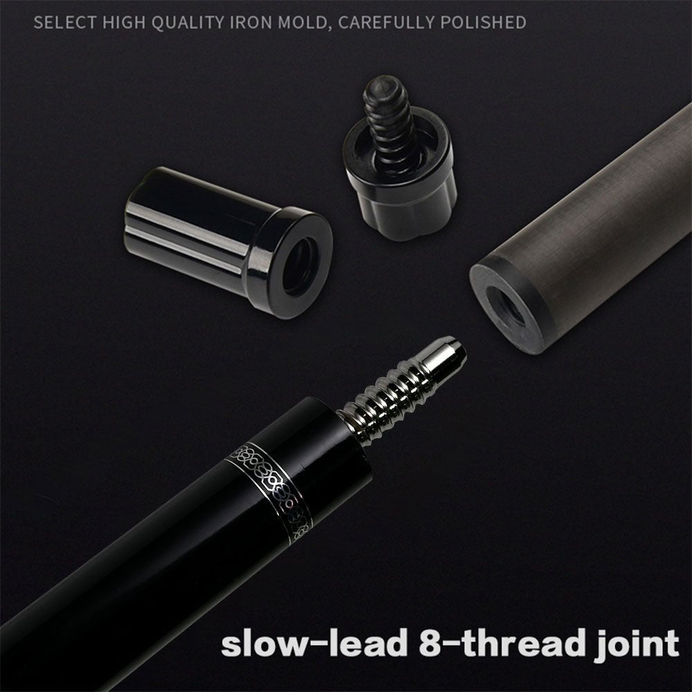 PA08 - 1/2 Blackball Pool Cue – 12.5MM Tip Hard Maple Billiard Stick with Cushioned Grip - JIAN YING CuesPA08 - 1/2 Blackball Pool Cue – 12.5MM Tip Hard Maple Billiard Stick with Cushioned Grip球杆JIAN YING