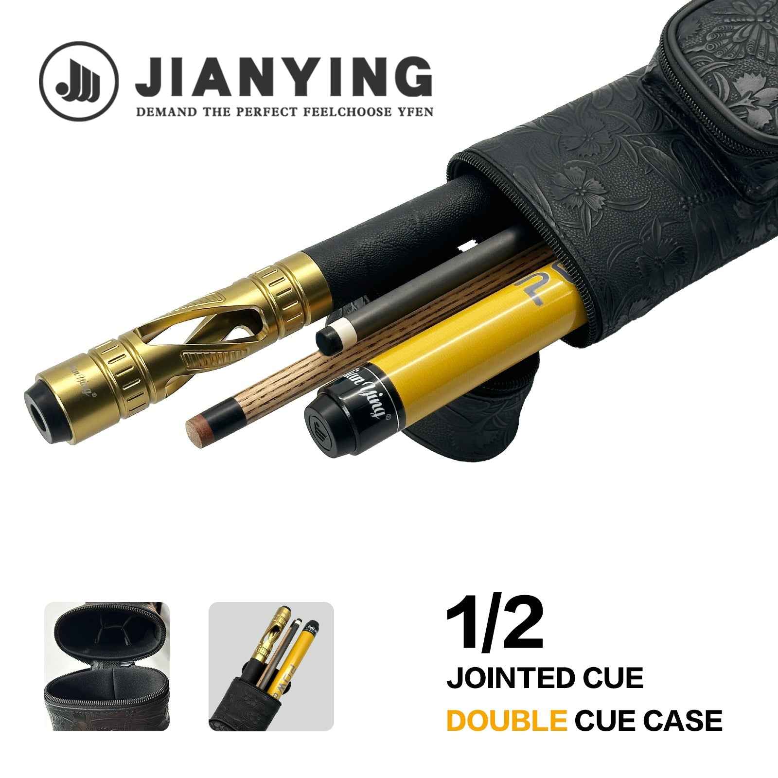 🔥 SHOWSTOPPER ALERT! JIANYING Embossed PU Pool Cue Case – Turn the Billiard Hall Into Your Personal Runway!