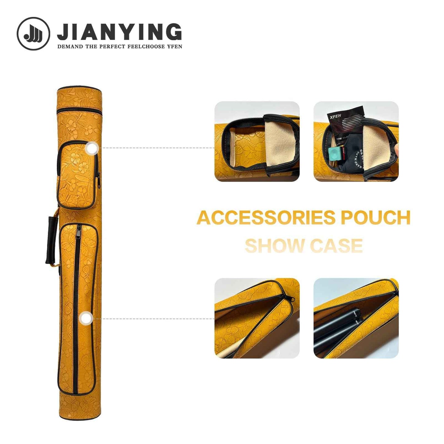 🔥 SHOWSTOPPER ALERT! JIANYING Embossed PU Pool Cue Case – Turn the Billiard Hall Into Your Personal Runway!