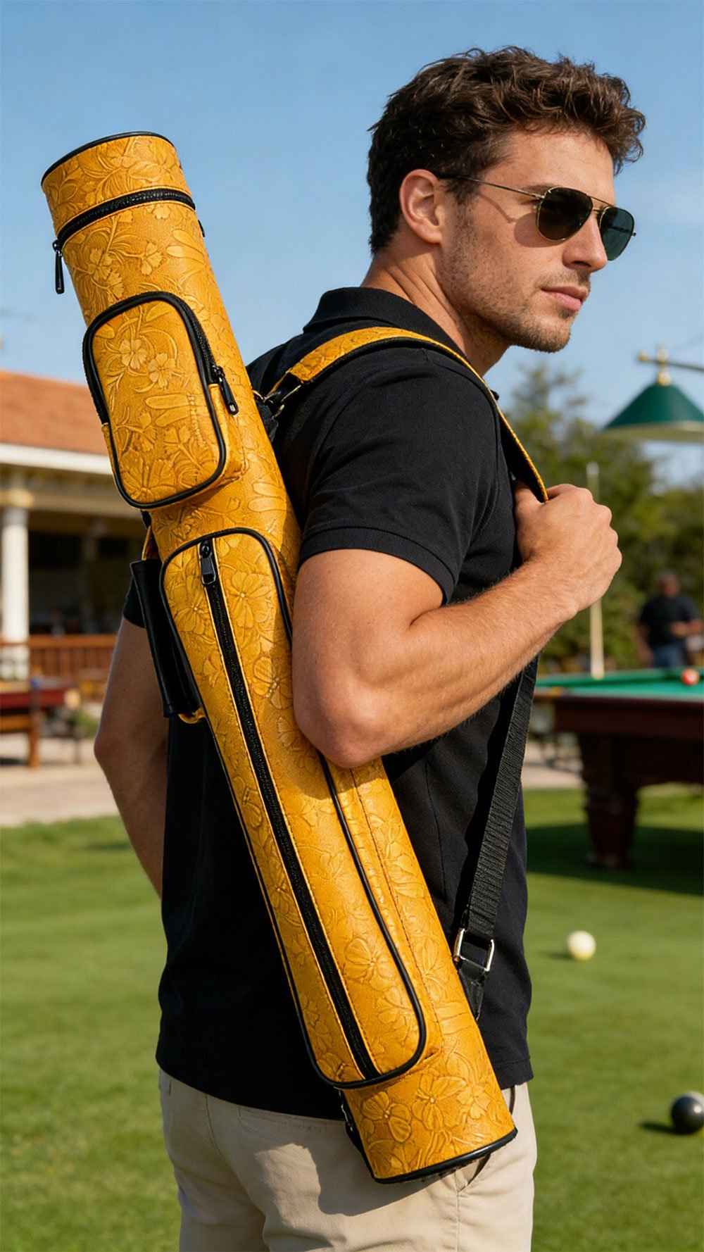 🔥 SHOWSTOPPER ALERT! JIANYING Embossed PU Pool Cue Case – Turn the Billiard Hall Into Your Personal Runway!