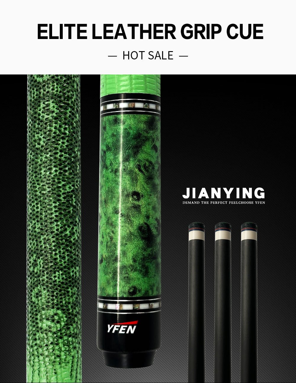 YFEN Professional Carbon Fiber Billiard Cue Stick 1/2 Joint Pool Cue Complete Set with Extension free shipping - JIAN YING CuesYFEN Professional Carbon Fiber Billiard Cue Stick 1/2 Joint Pool Cue Complete Set with Extension free shipping球杆JIAN YING Cues
